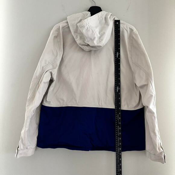 J.Crew Nautical Sailing Jacket Women's XL Colorblock Hooded 100% Cotton - Picture 5 of 8